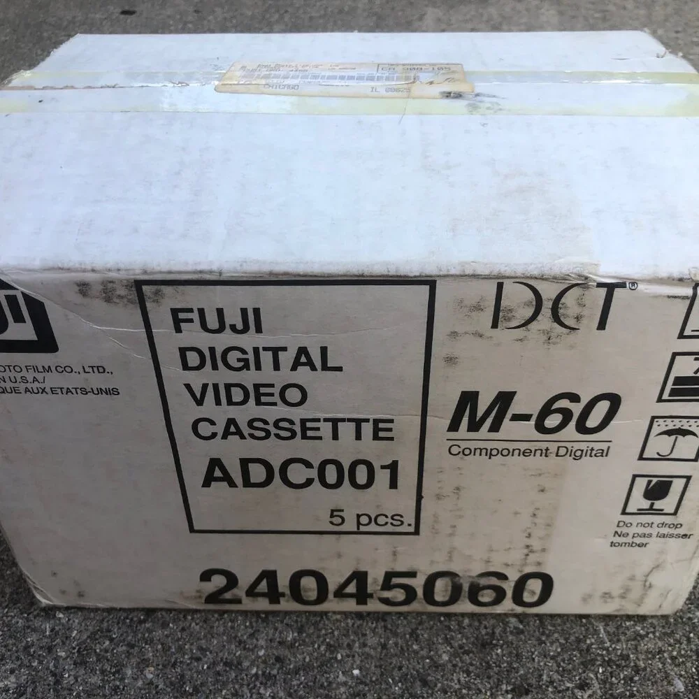 Fuji ADC001 Box Of 5 NEW Digital Video Cassettes DCT M-60 60 Min Metal Tape